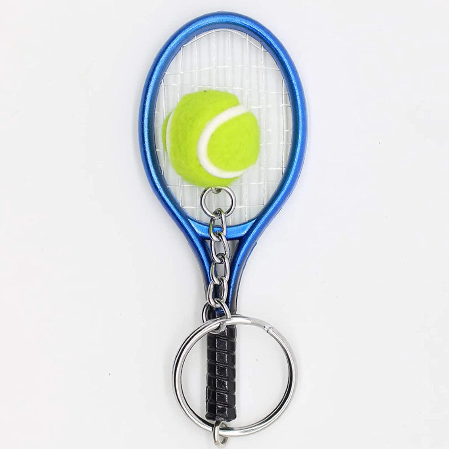 Tennis racket keychain
