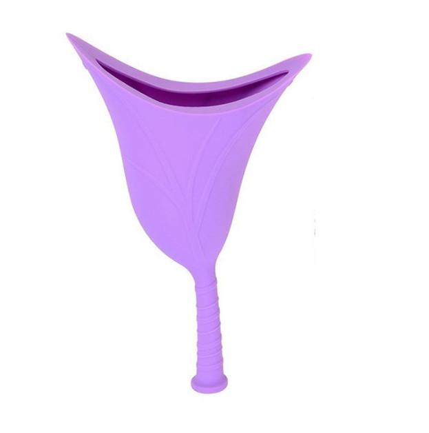 Silicone female urinal for camping