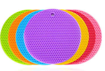 Silicone round anti slip mat